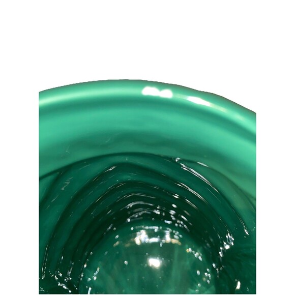 Vintage Tiki Teal Green Ceramic Pottery Pitcher with 6 Matching Glasses Set - Picture 6 of 8